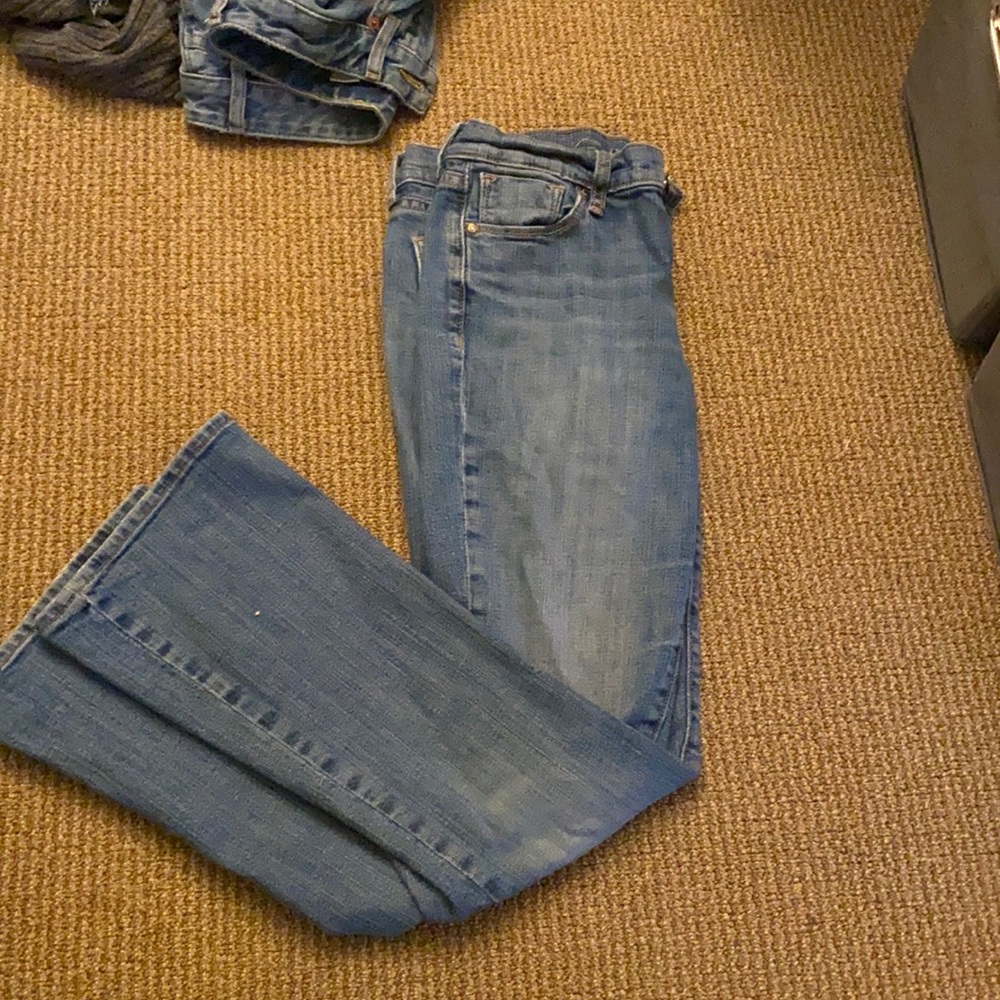 thrifted low rise “sweat heart” jeans